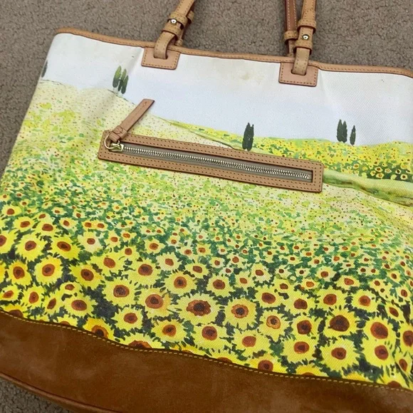Dooney & Bourke Sunflower Field Tote Bag - Picture 6 of 16